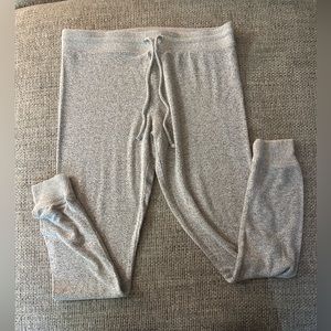 AMERICAN EAGLE Athleisure Heathered Gray Joggers Large